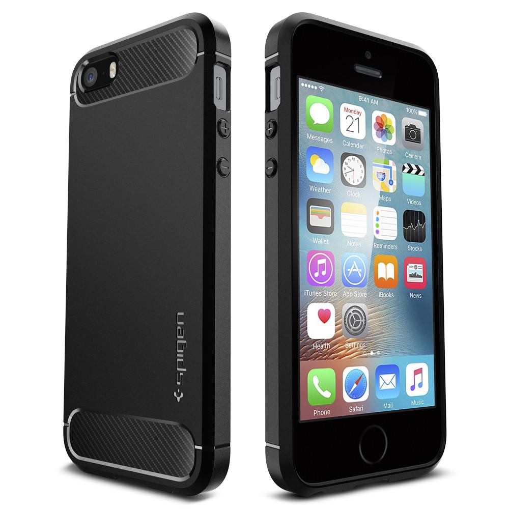 Rugged Armor Case iPhone 5/5S/SE Black