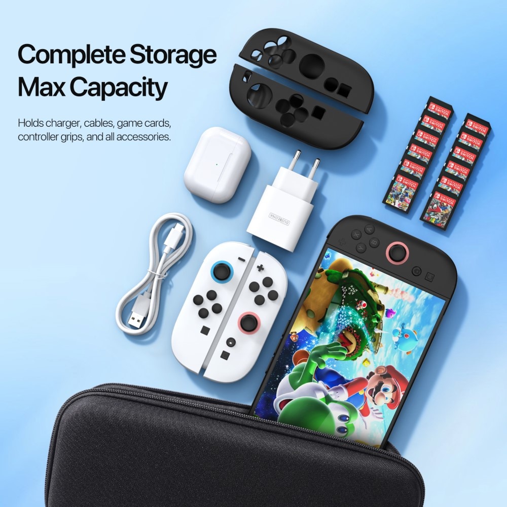 Aufbewahrungstasche Nintendo Switch 2 schwarz
