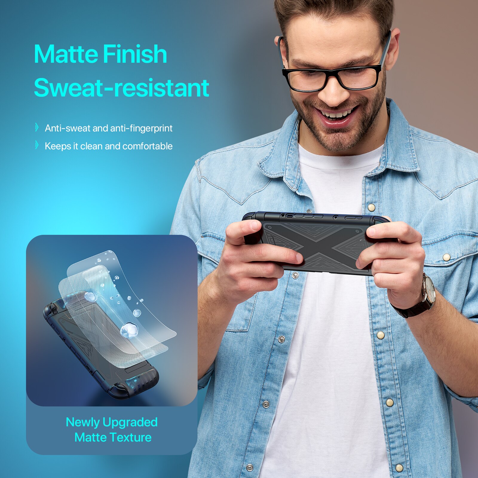 Nintendo Switch 2 X Grip Hülle Schwarz