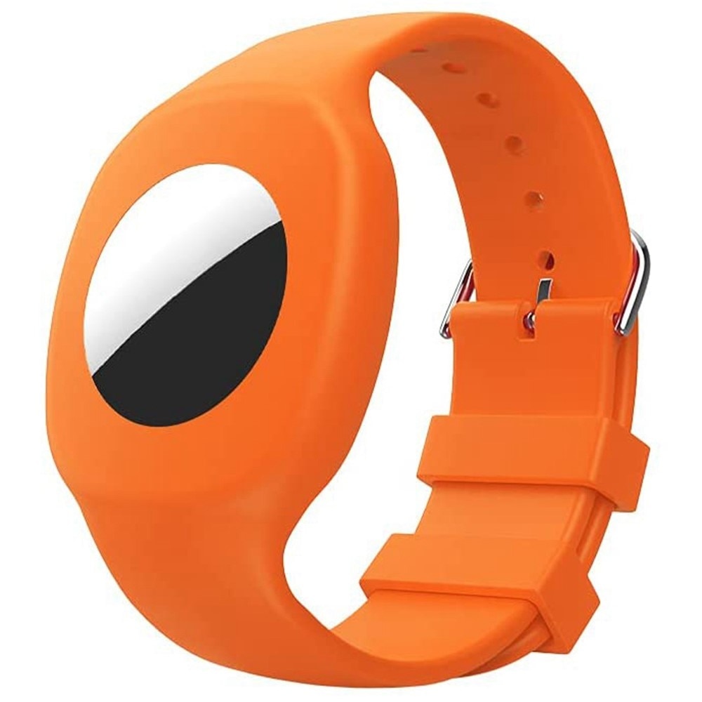 Apple AirTag Silikonarmband für Kinder Orange