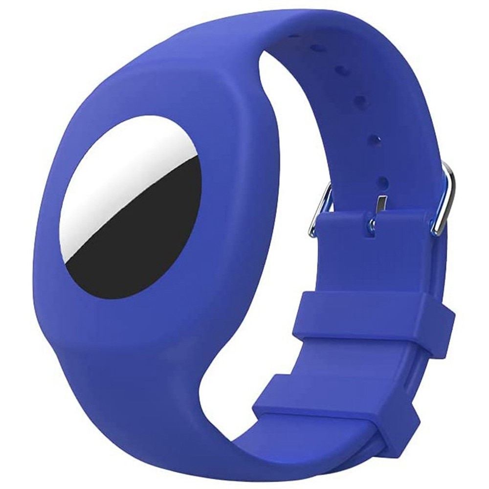 Apple AirTag Silikonarmband für Kinder Blau