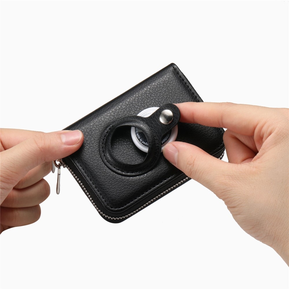 AirTag-Geldbörse mit RFID-Schutz, schwarz