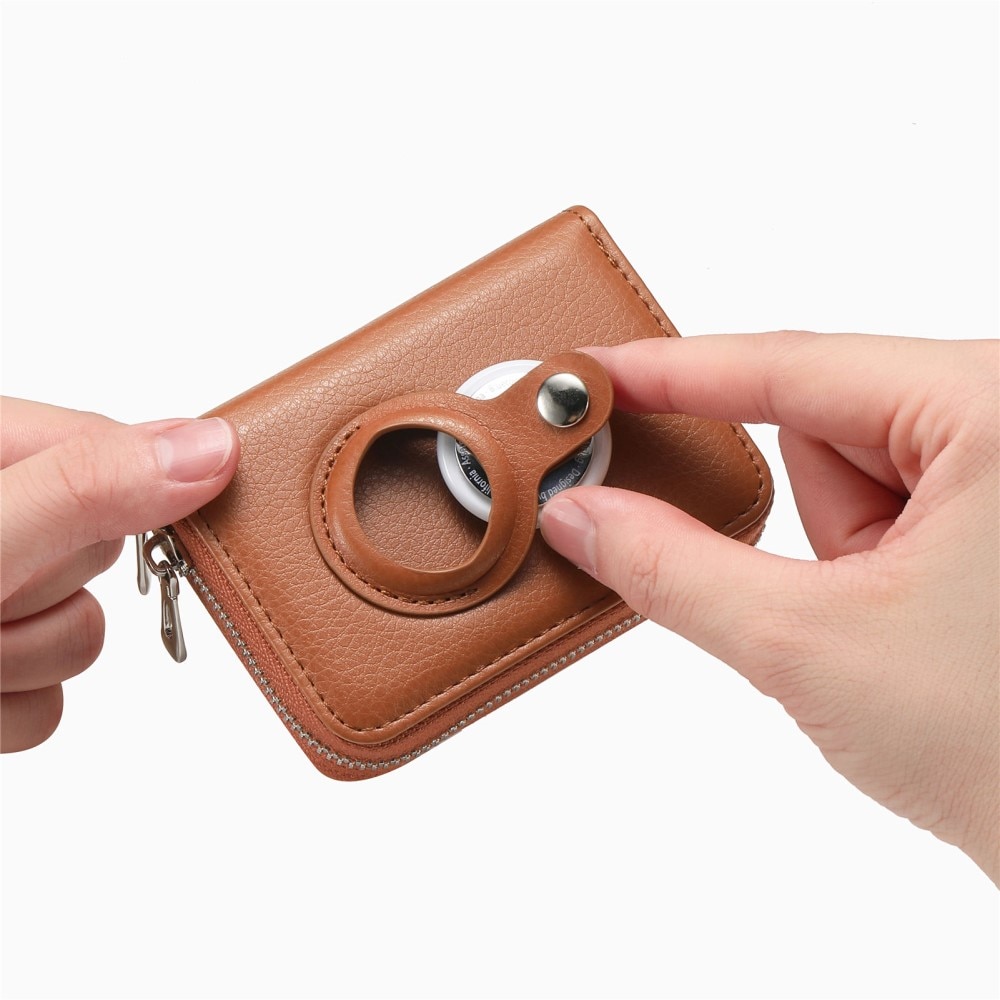 AirTag-Geldbörse mit RFID-Schutz, braun