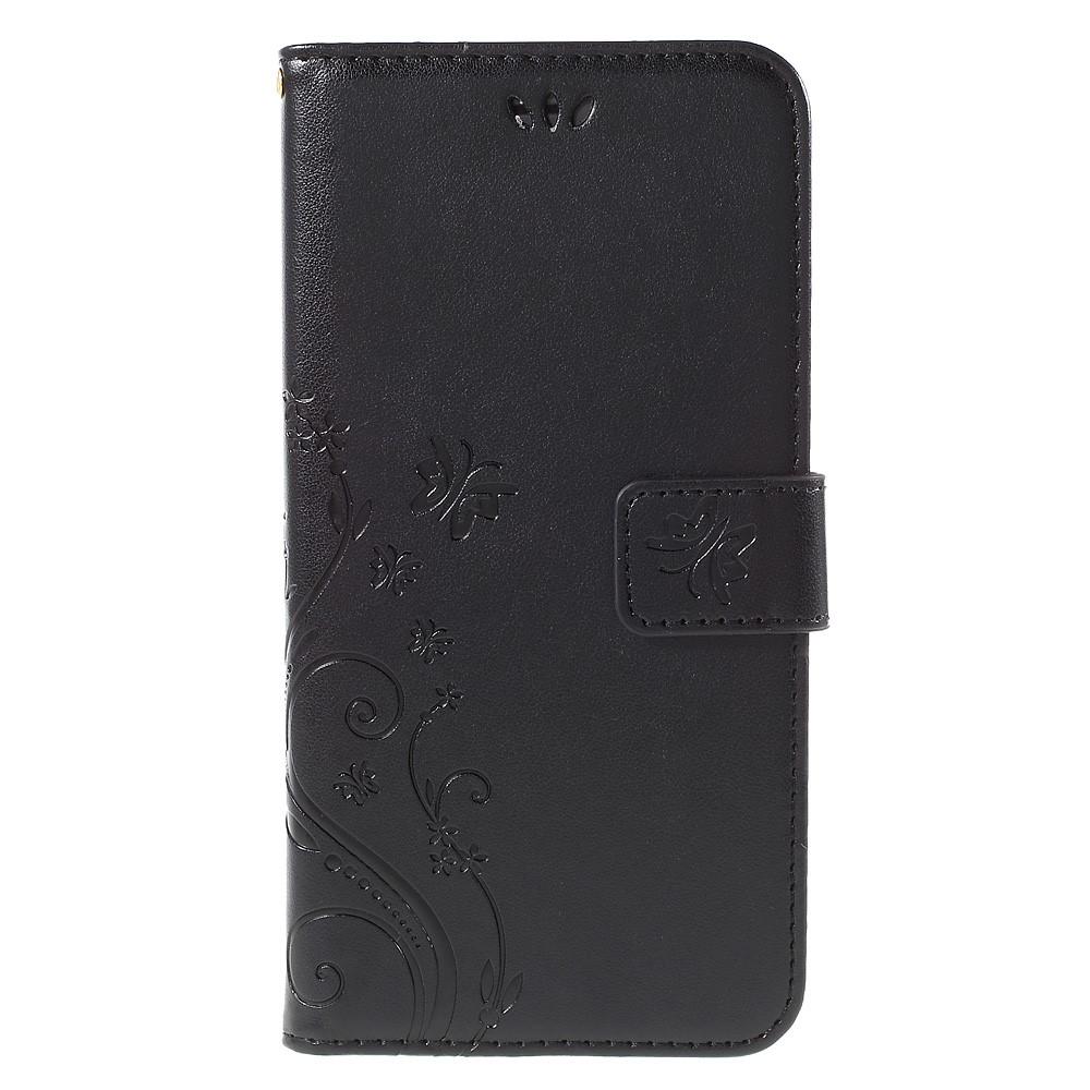iPhone 6/6S Handyhülle mit Schmetterlingsmuster, Schwarz