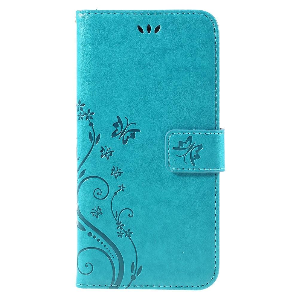 iPhone 6/6S Handytasche Schmetterling Blau