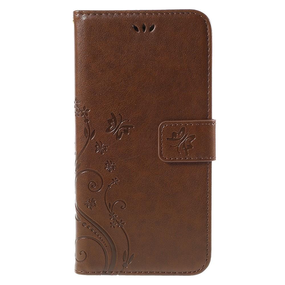 iPhone 6/6S Handyhülle mit Schmetterlingsmuster, Braun