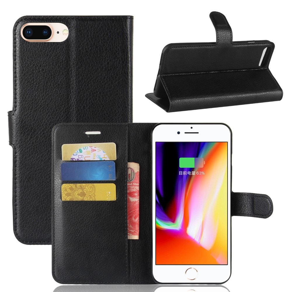 iPhone 7 Plus/8 Plus Handytasche Schwarz