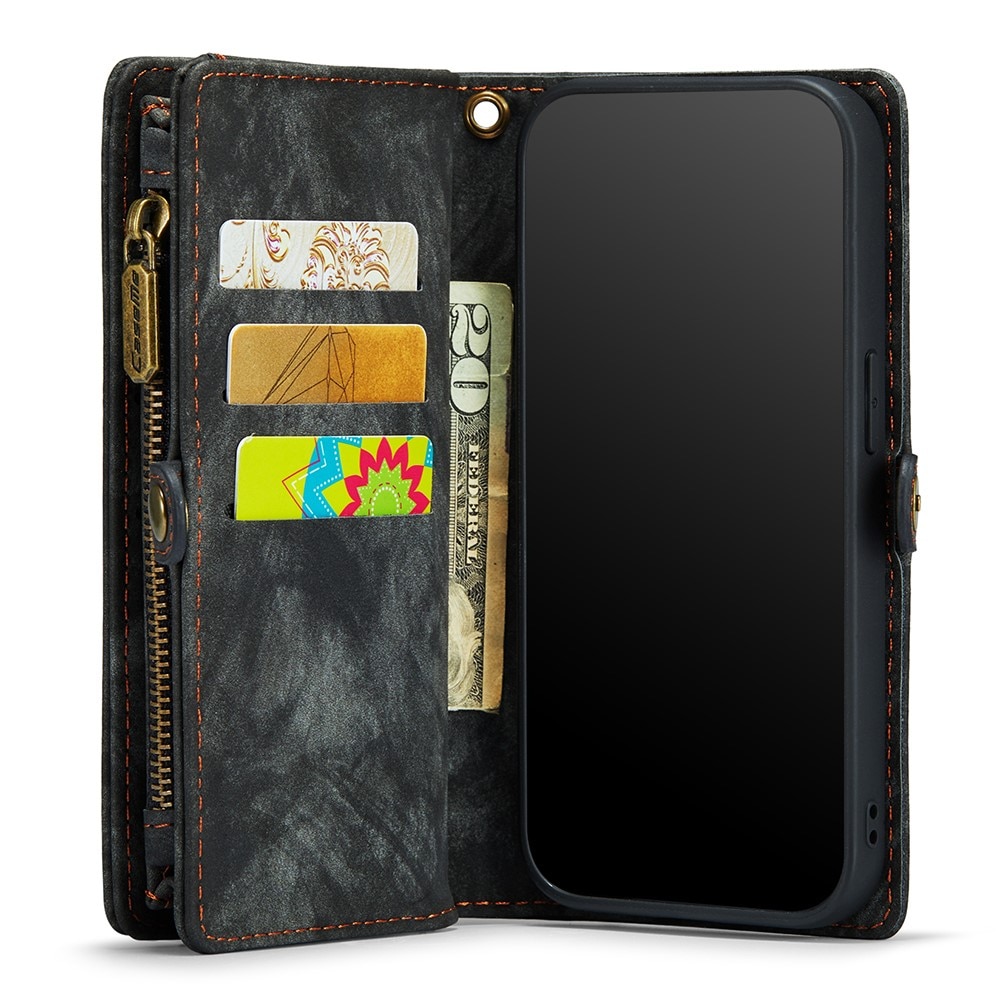 Multi-slot Portemonnaie-Hülle iPhone Xr Grau