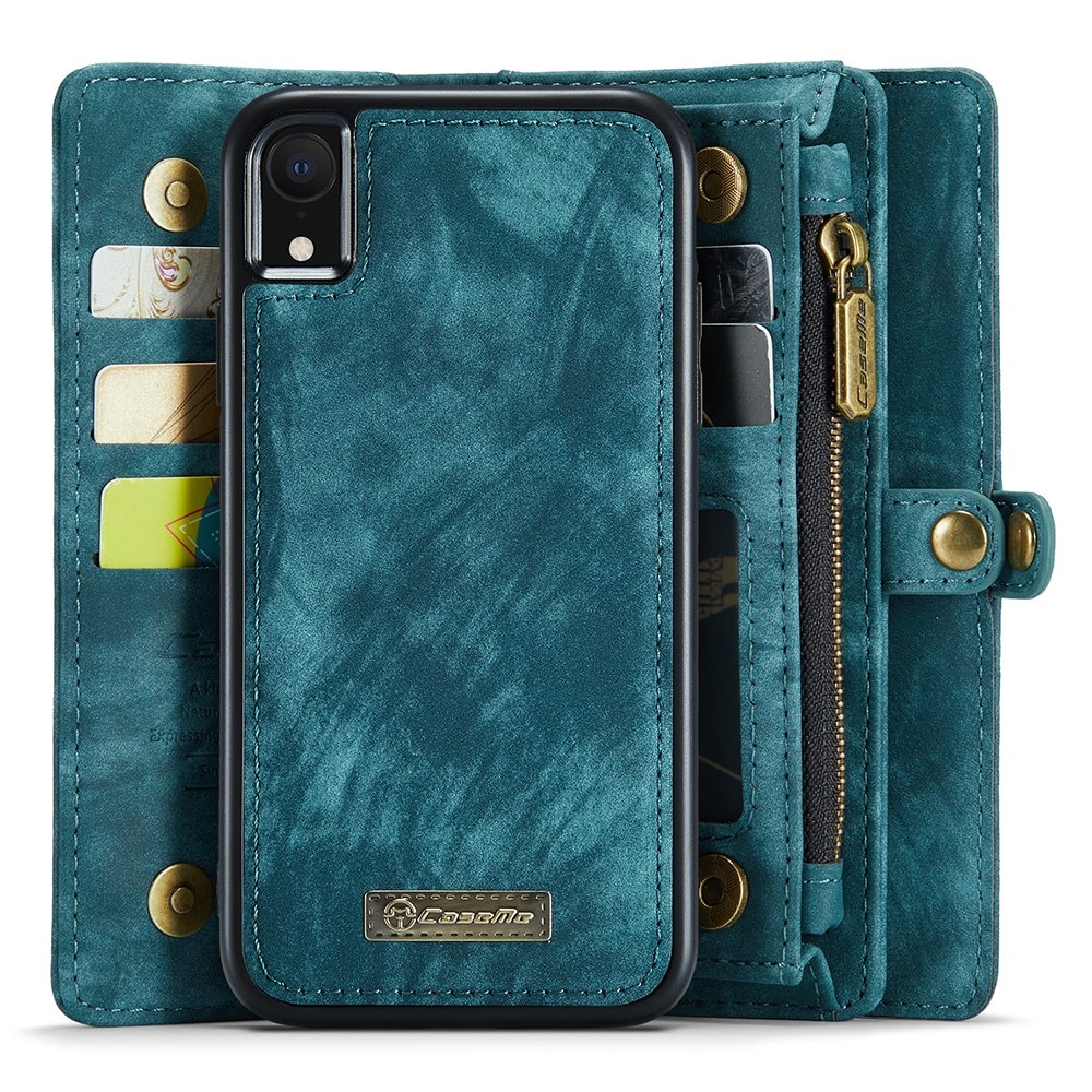 Multi-slot Portemonnaie-Hülle Apple iPhone Xr Blau