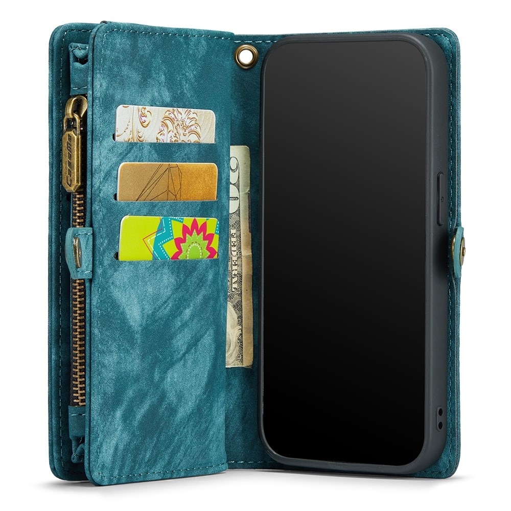Multi-slot Portemonnaie-Hülle Apple iPhone Xr Blau
