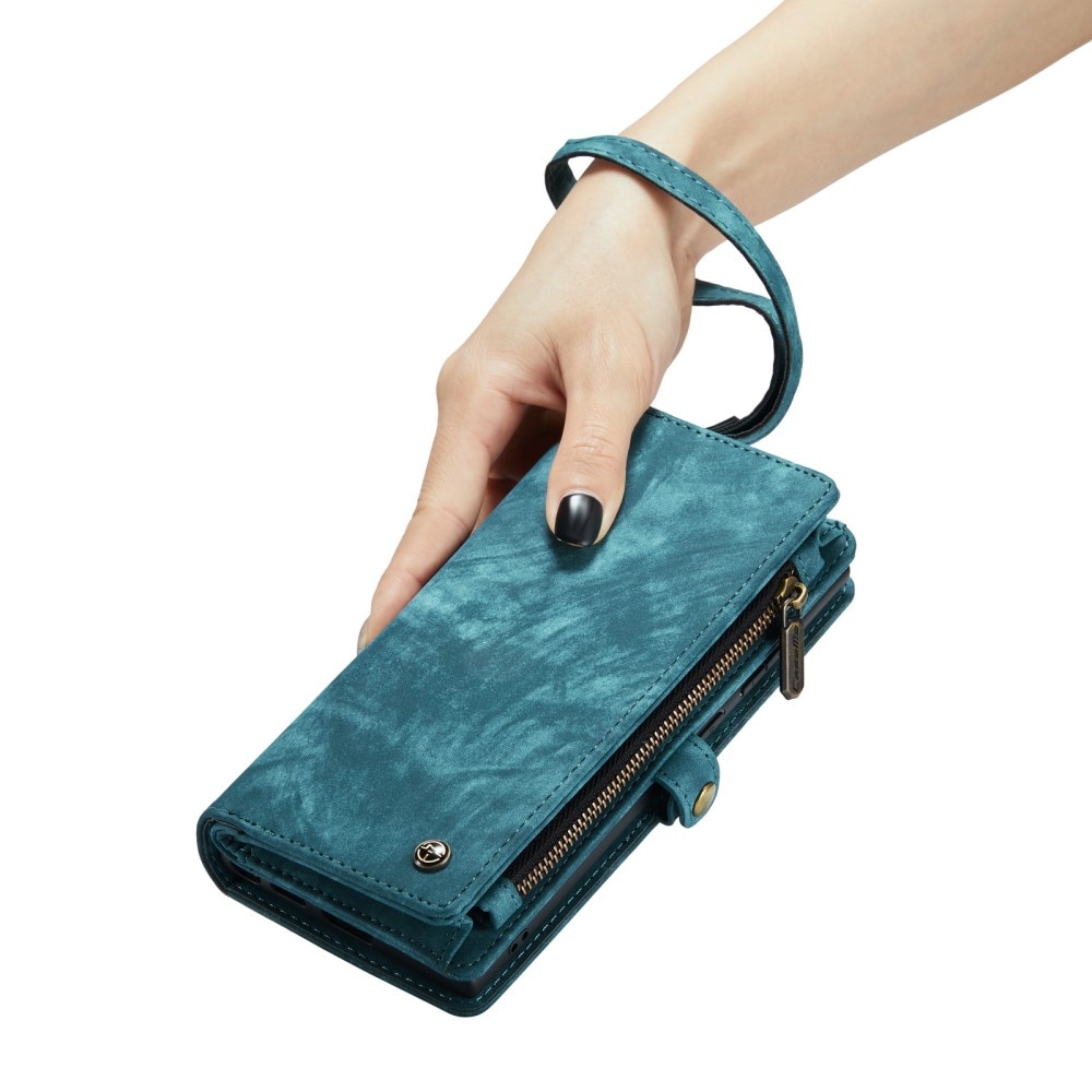 Multi-slot Portemonnaie-Hülle iPhone Xr Blau