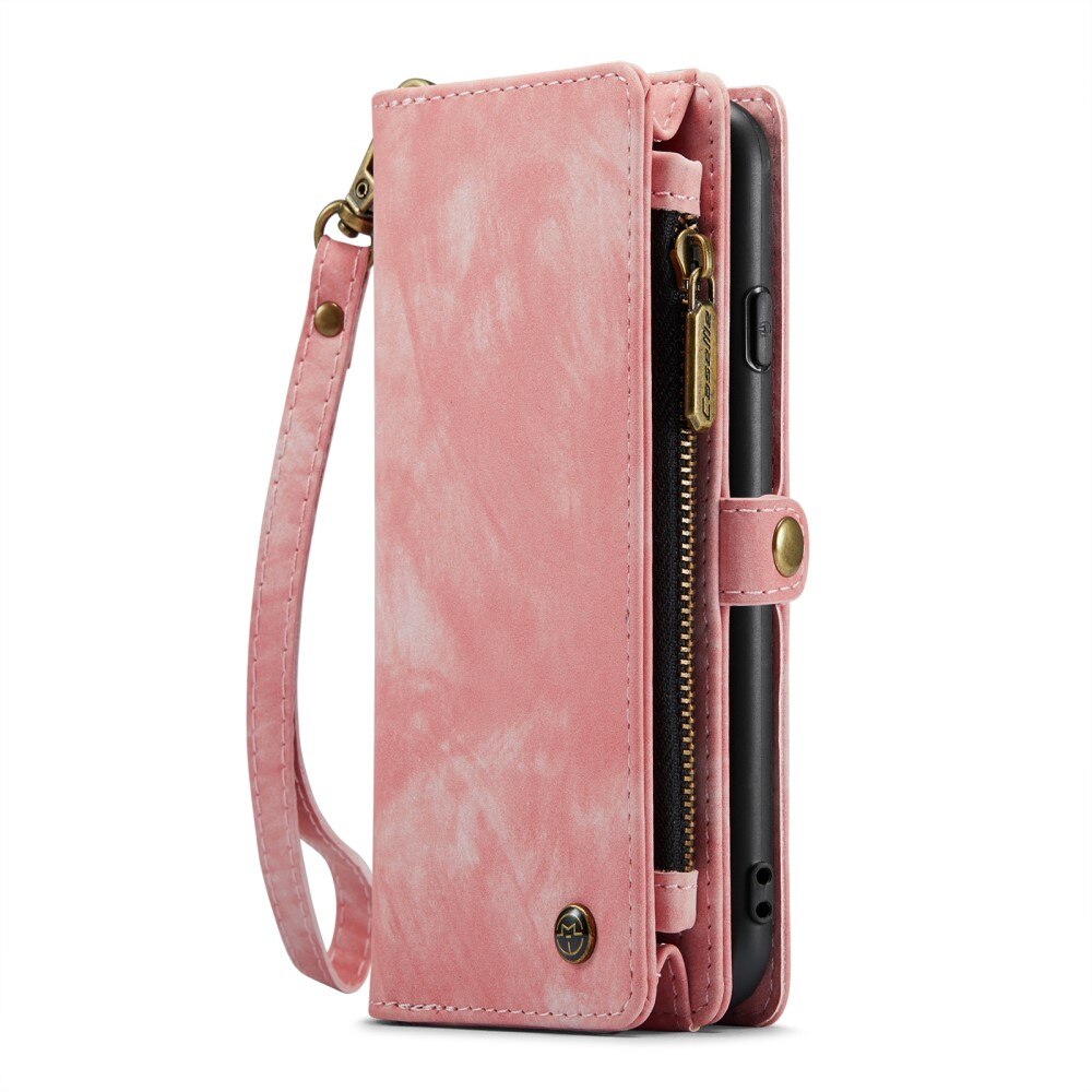 Multi-slot Portemonnaie-Hülle iPhone Xr Rosa