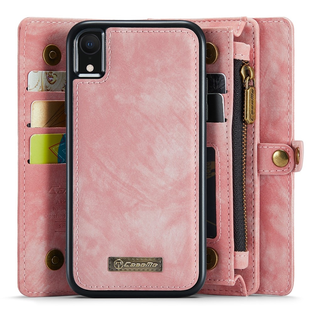 Multi-slot Portemonnaie-Hülle iPhone XR rosa