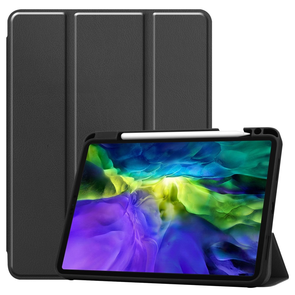 iPad Pro 11 1st Gen (2018) Tri-Fold Case Schutzhülle mit Touchpen-Halter schwarz