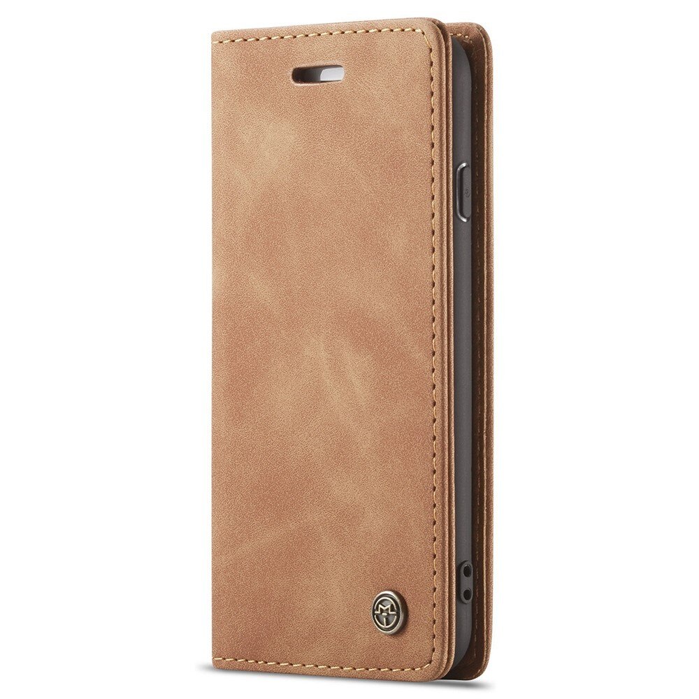 Slim Portemonnaie-Hülle iPhone 7 cognac