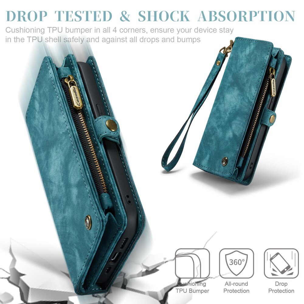 Multi-slot Portemonnaie-Hülle Apple iPhone 11 Pro Max Blau