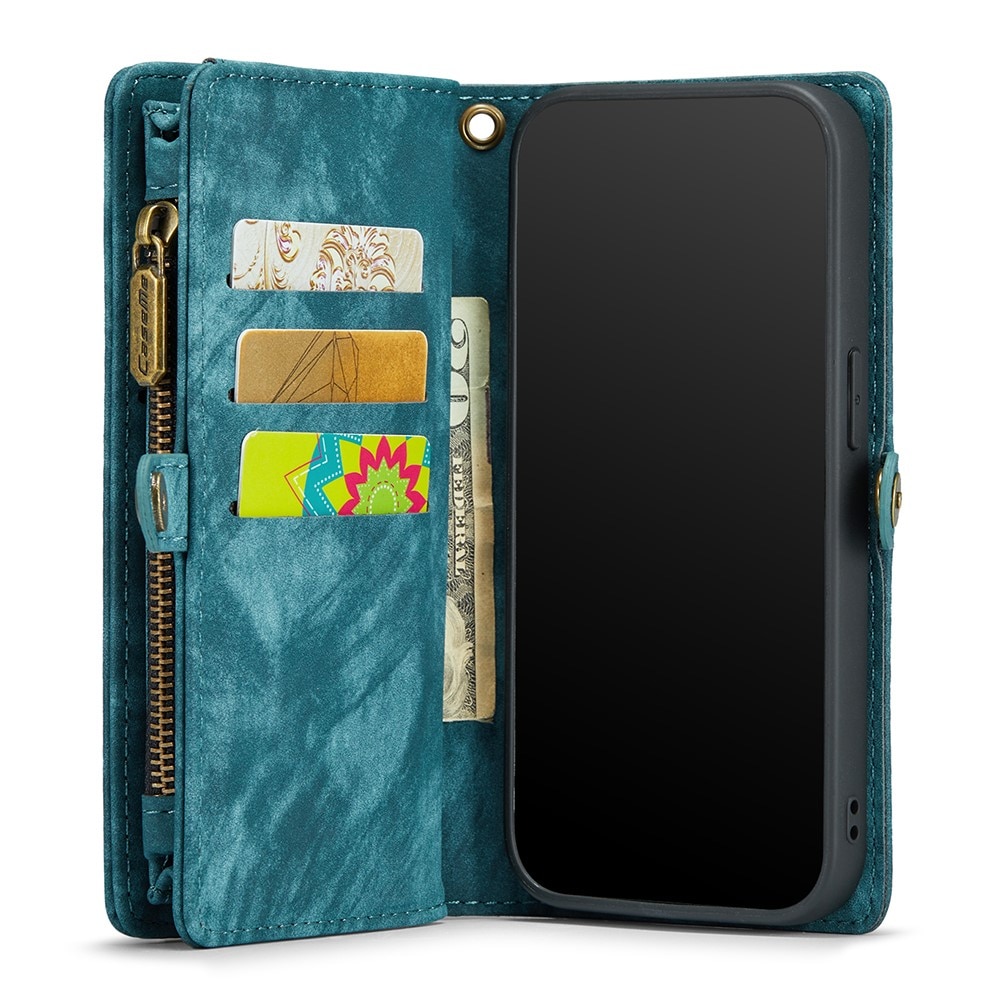 Multi-slot Portemonnaie-Hülle iPhone 11 Blau