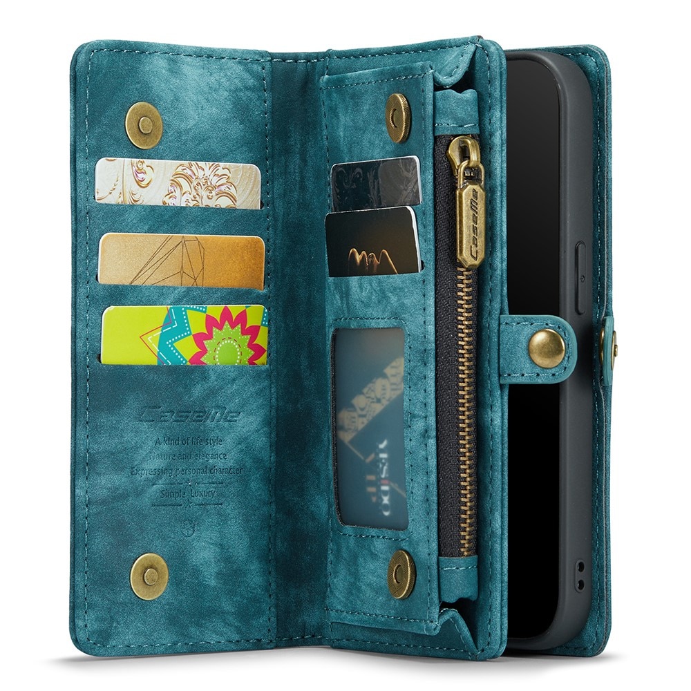 Multi-slot Portemonnaie-Hülle iPhone 11 Pro Blau
