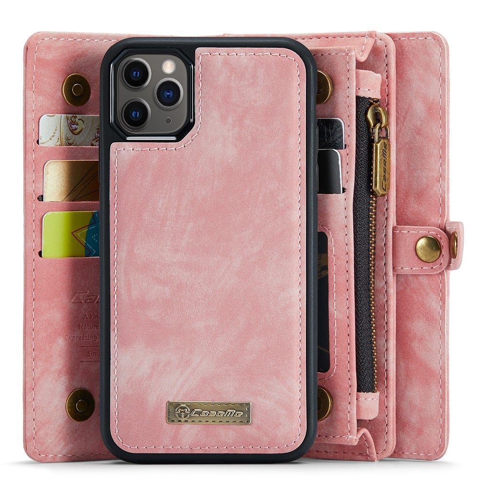 Multi-slot Portemonnaie-Hülle iPhone 11 Pro rosa