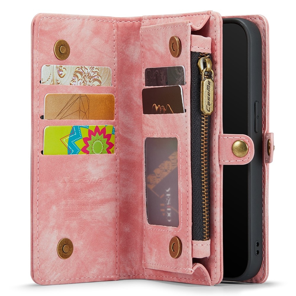 Multi-slot Portemonnaie-Hülle iPhone 11 Pro rosa