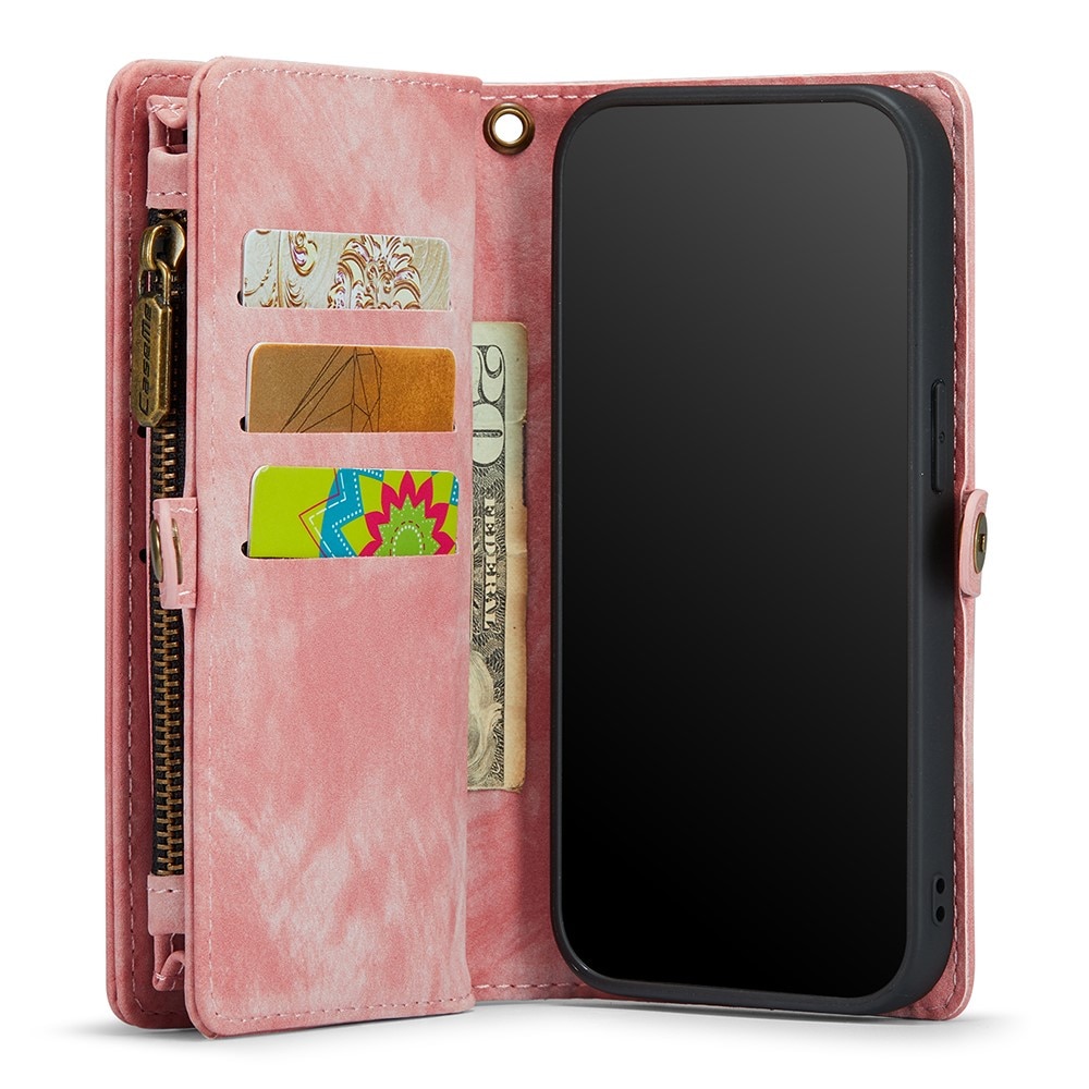 Multi-slot Portemonnaie-Hülle iPhone 11 Pro rosa