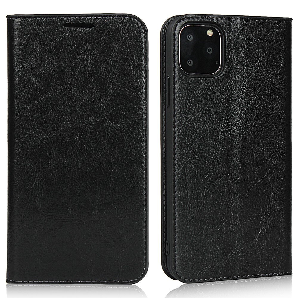 iPhone 11 Pro Handytasche aus Echtem Leder schwarz