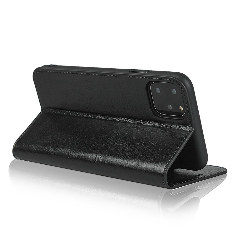 iPhone 11 Pro Handytasche aus Echtem Leder schwarz