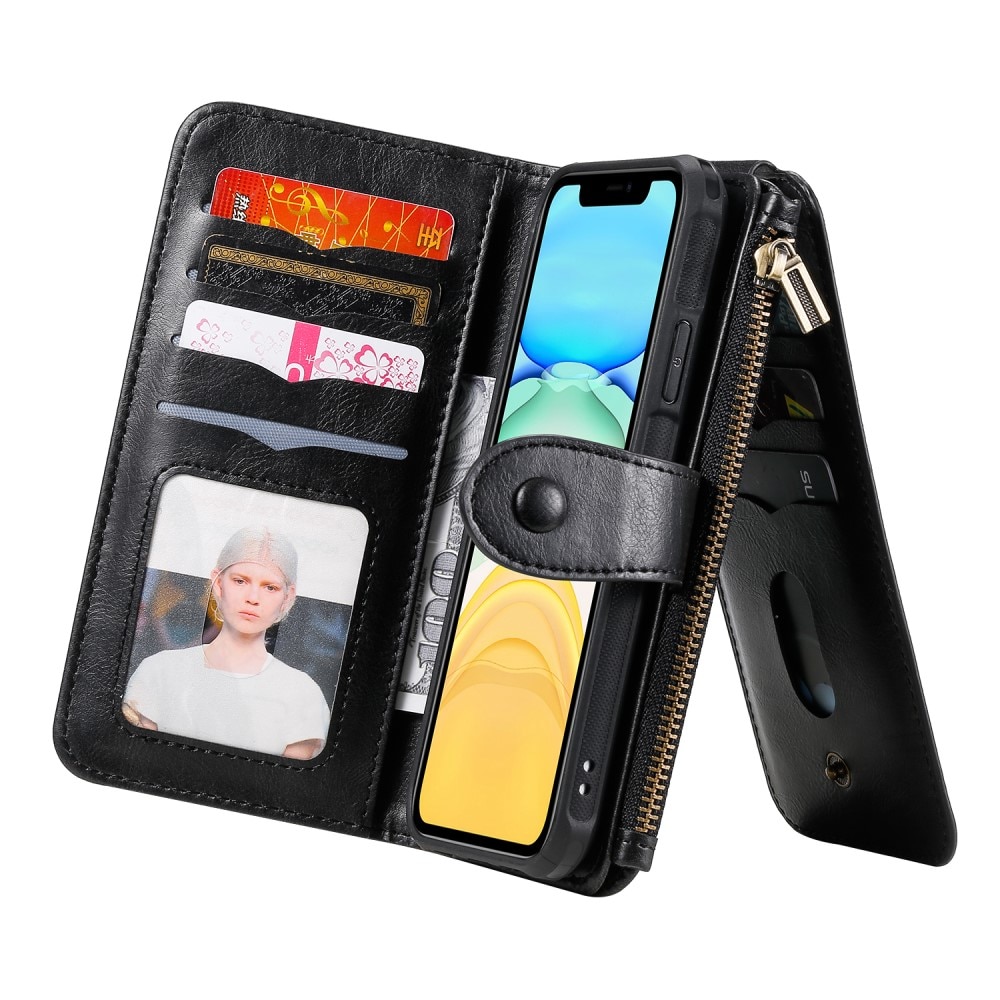 iPhone 11 Magnet Leather Multi-Wallet schwarz