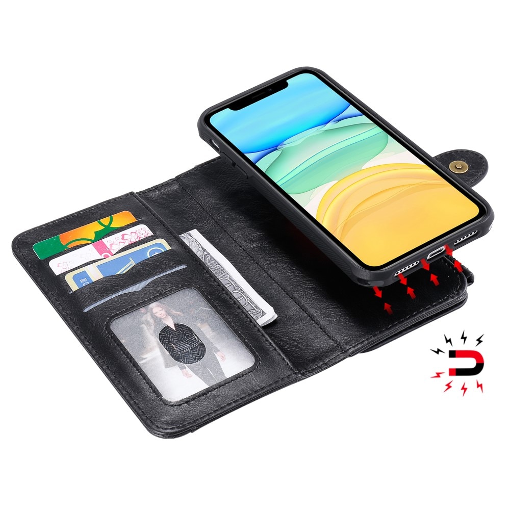 iPhone 11 Magnet Leather Multi-Wallet schwarz