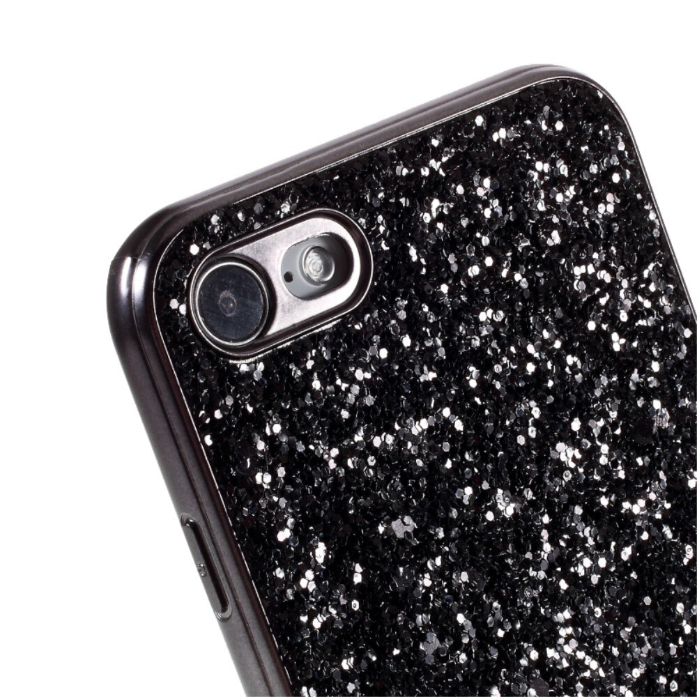 iPhone SE (2020) Glitzerhülle schwarz