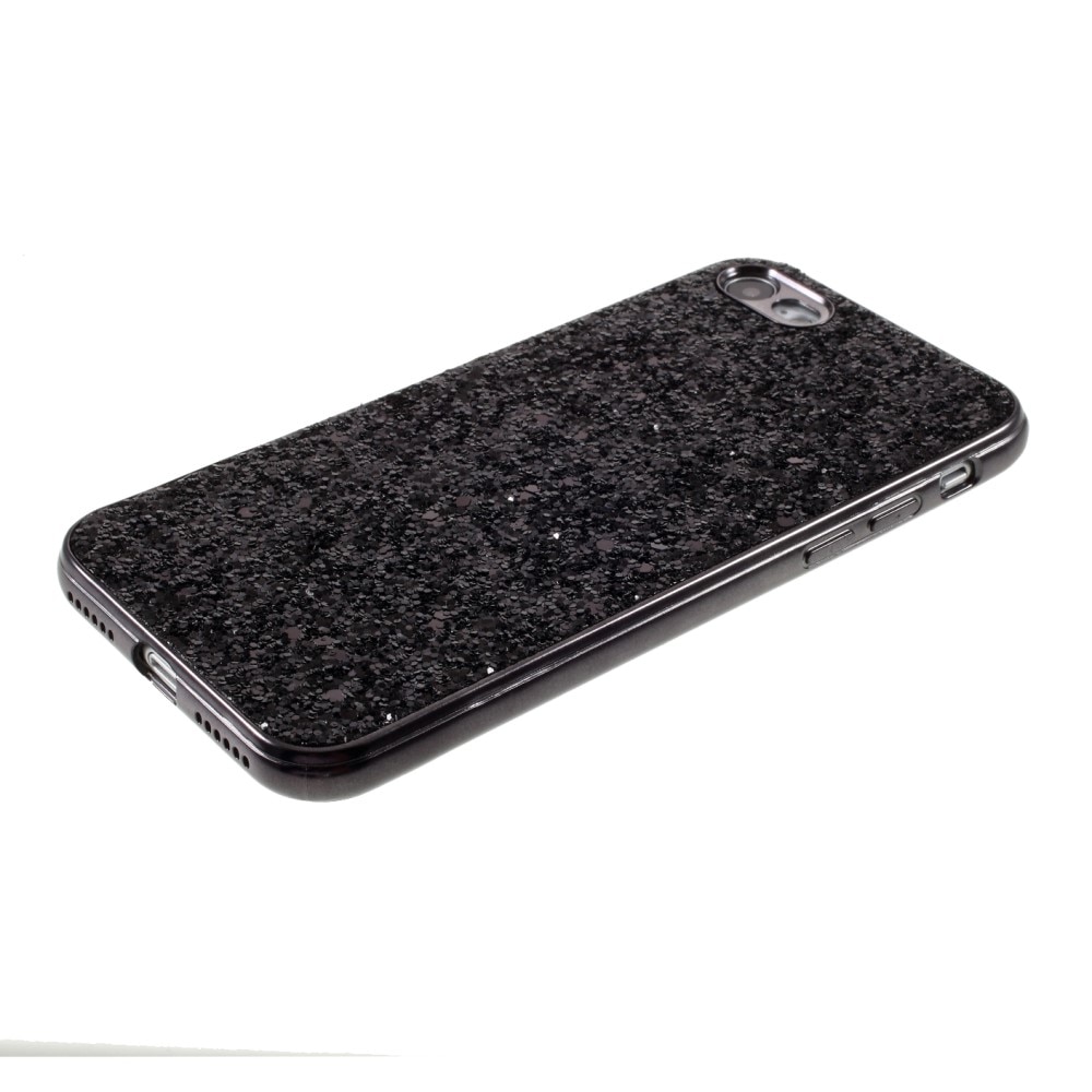 iPhone 7 Glitzerhülle schwarz