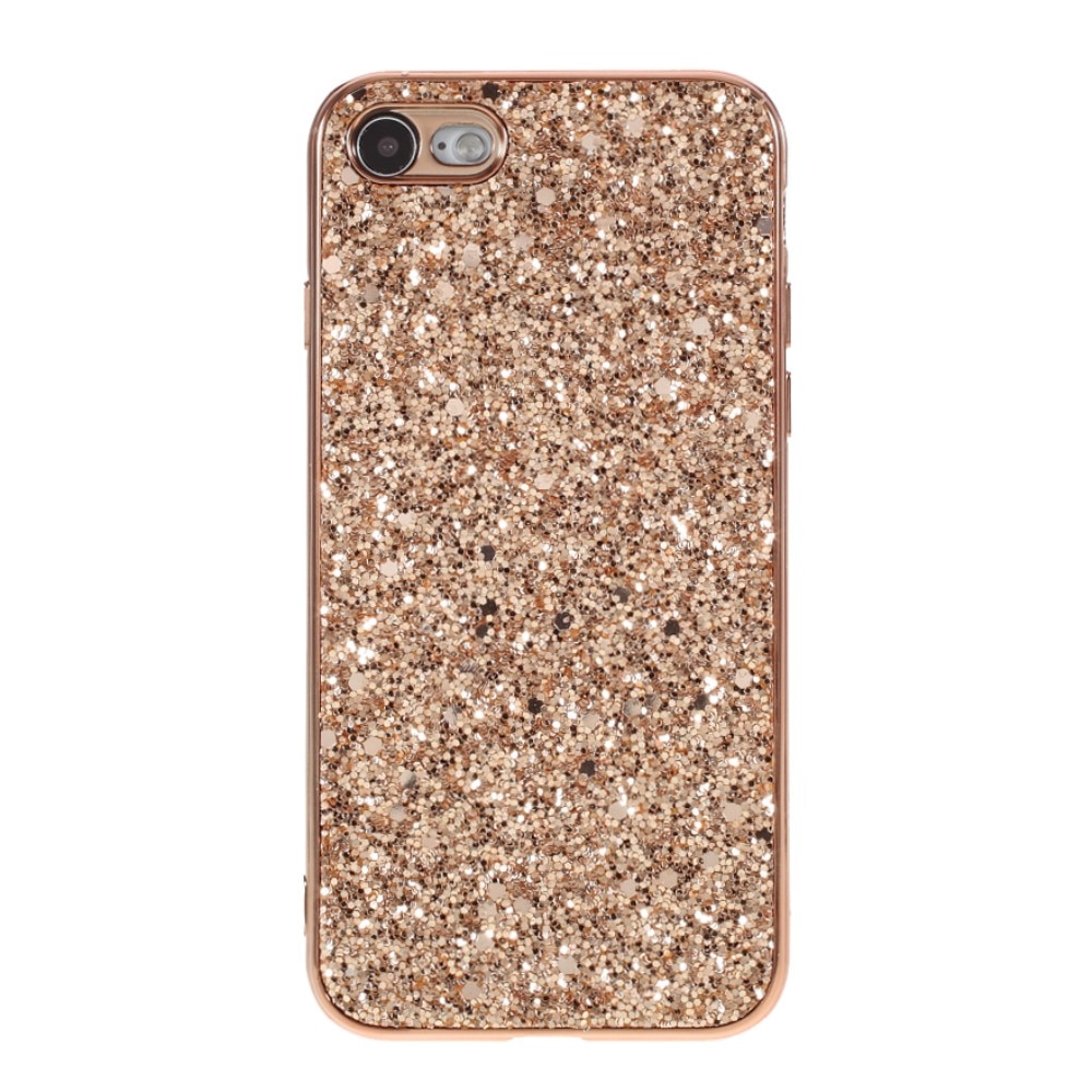 iPhone SE (2022) Glitzerhülle roségold