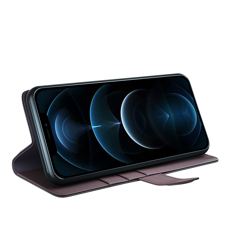 iPhone 12 Pro Max Echtlederhülle Braun