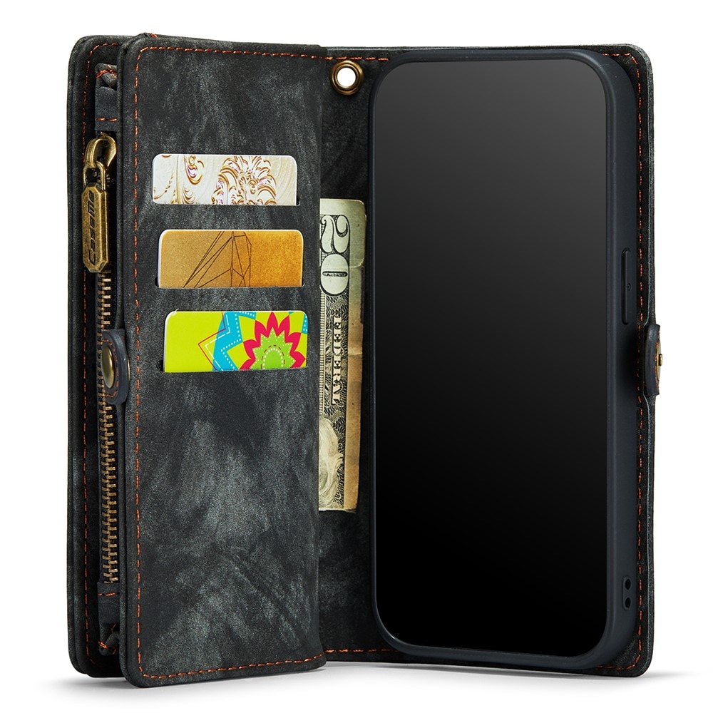Multi-slot Portemonnaie-Hülle iPhone 12 Mini Grau