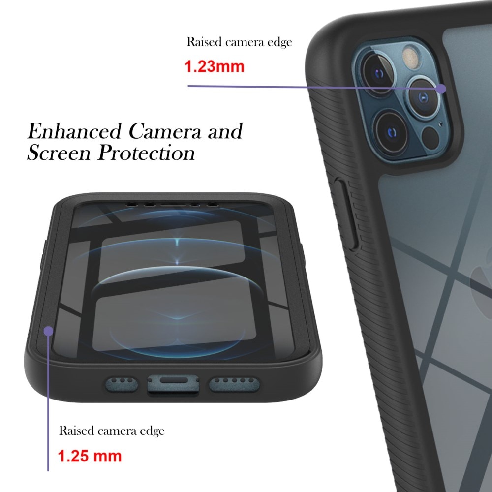 iPhone 12 Pro Max Full Protection Case Schwarz