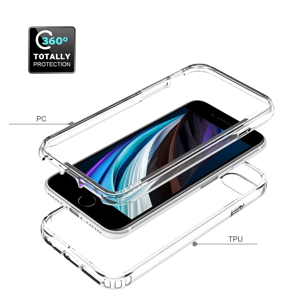 iPhone SE (2020) Full Cover Hülle transparent