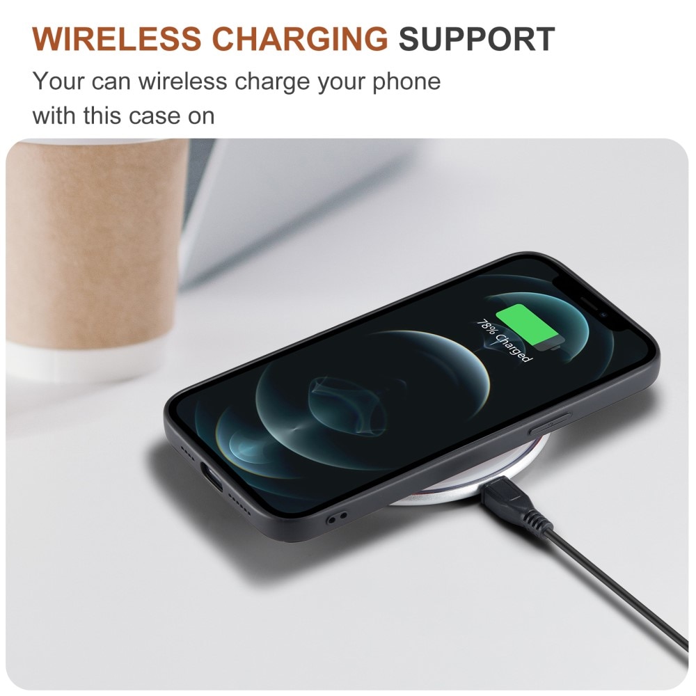 Magnetic Card Slot Case iPhone 12 Pro Max Schwarz