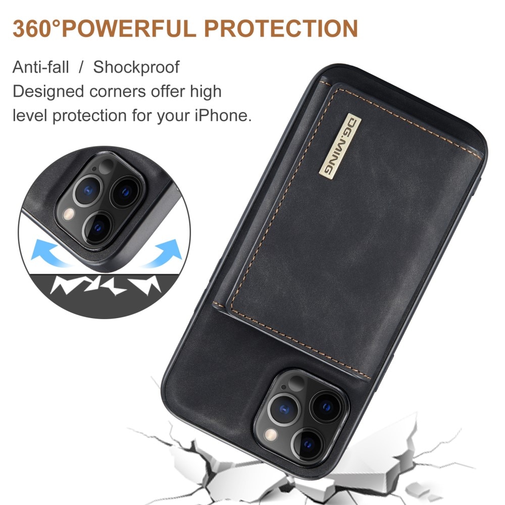 Magnetic Card Slot Case iPhone 12 Pro Max Schwarz