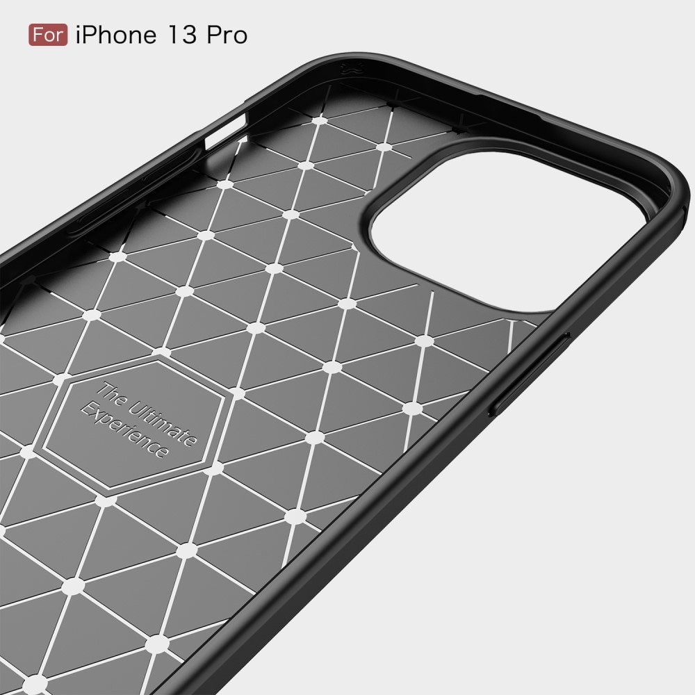 iPhone 13 Pro Hülle TPU Brushed Schwarz