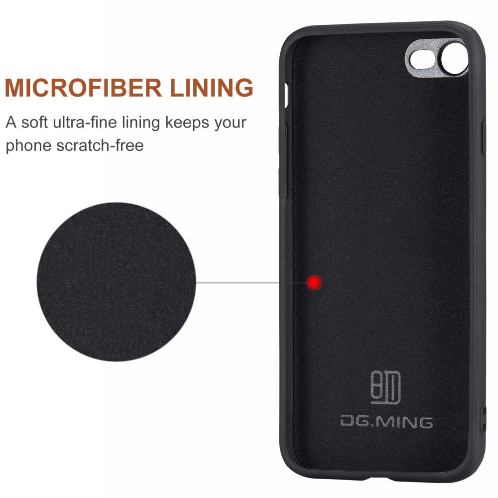 Magnetic Card Slot Case iPhone SE 2022 Schwarz