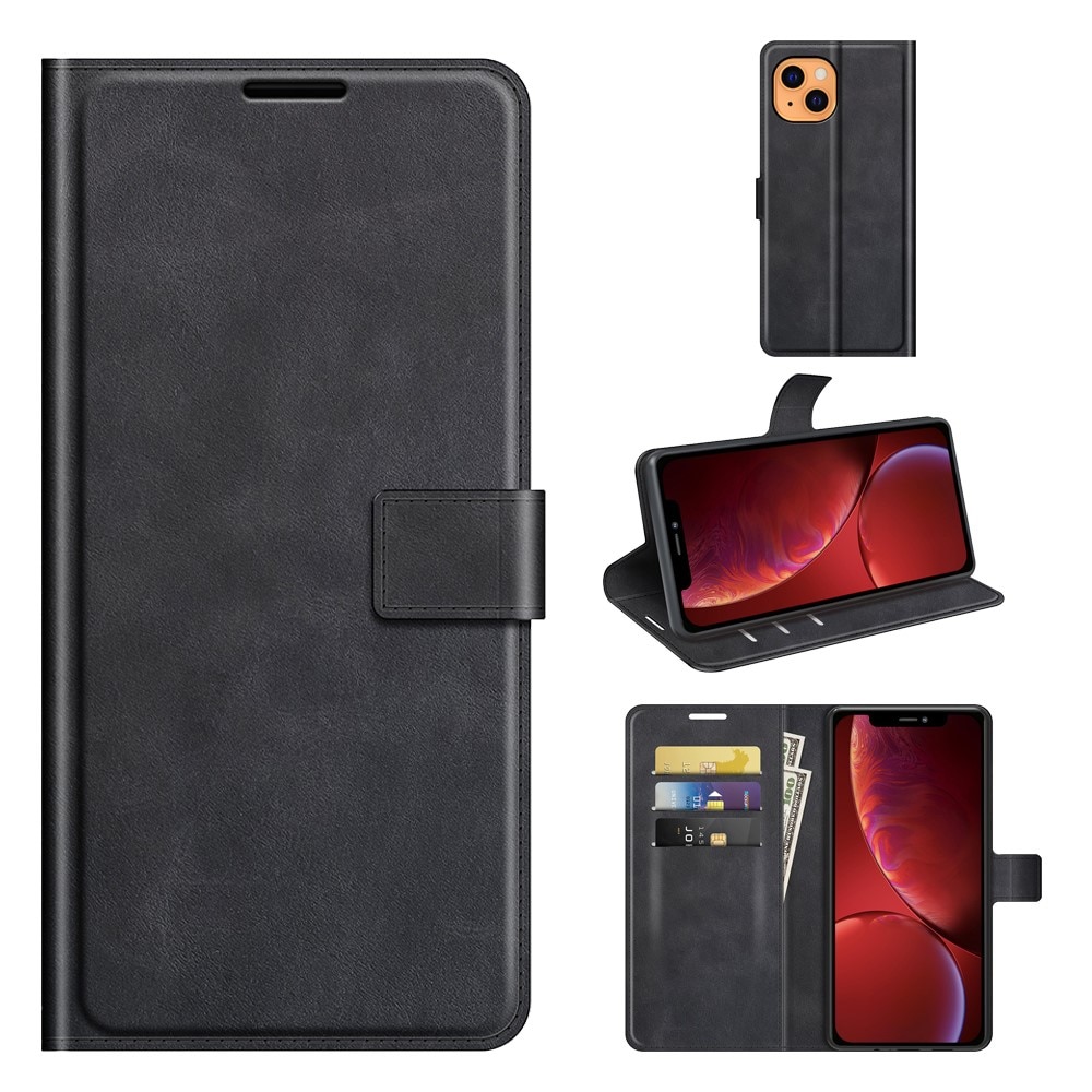 iPhone 13 Mini Leather Wallet Black