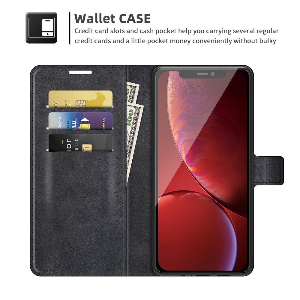 iPhone 13 Pro Leather Wallet Black