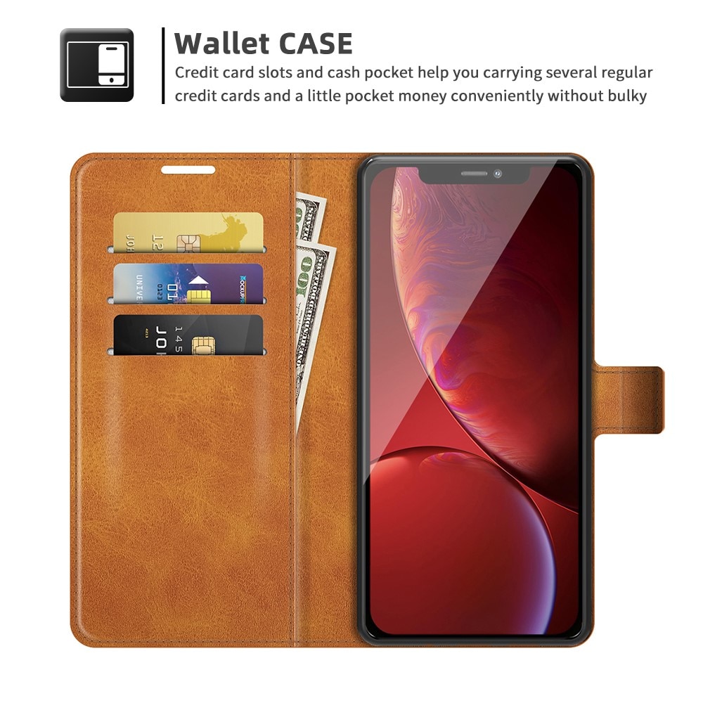 iPhone 13 Pro Leather Wallet Cognac