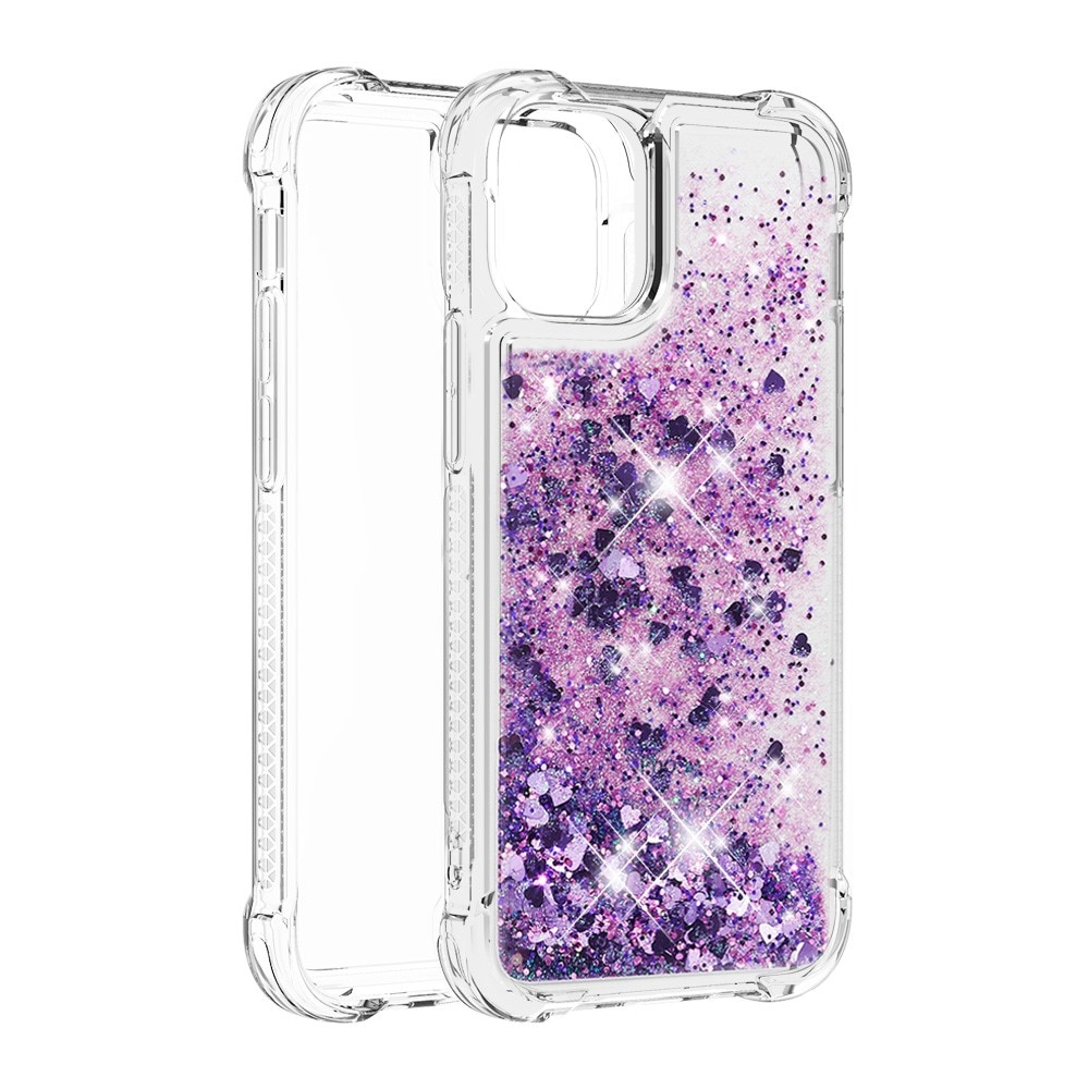 iPhone 13 Mini Glitter Powder TPU Case Lila