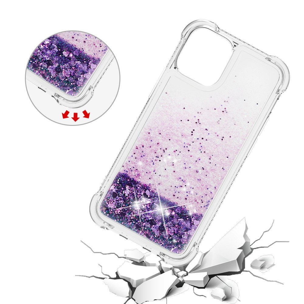 iPhone 13 Mini Glitter Powder TPU Case Lila