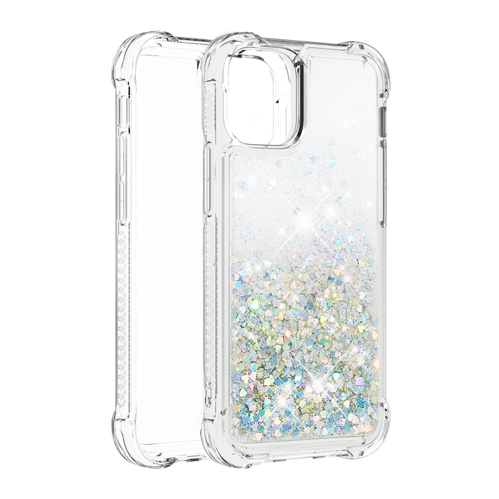 iPhone 13 Mini Glitter Powder TPU Case Silber