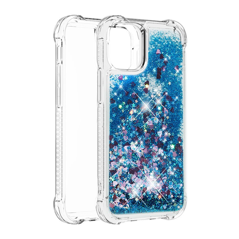 iPhone 13 Mini Glitter Powder TPU Case Blau