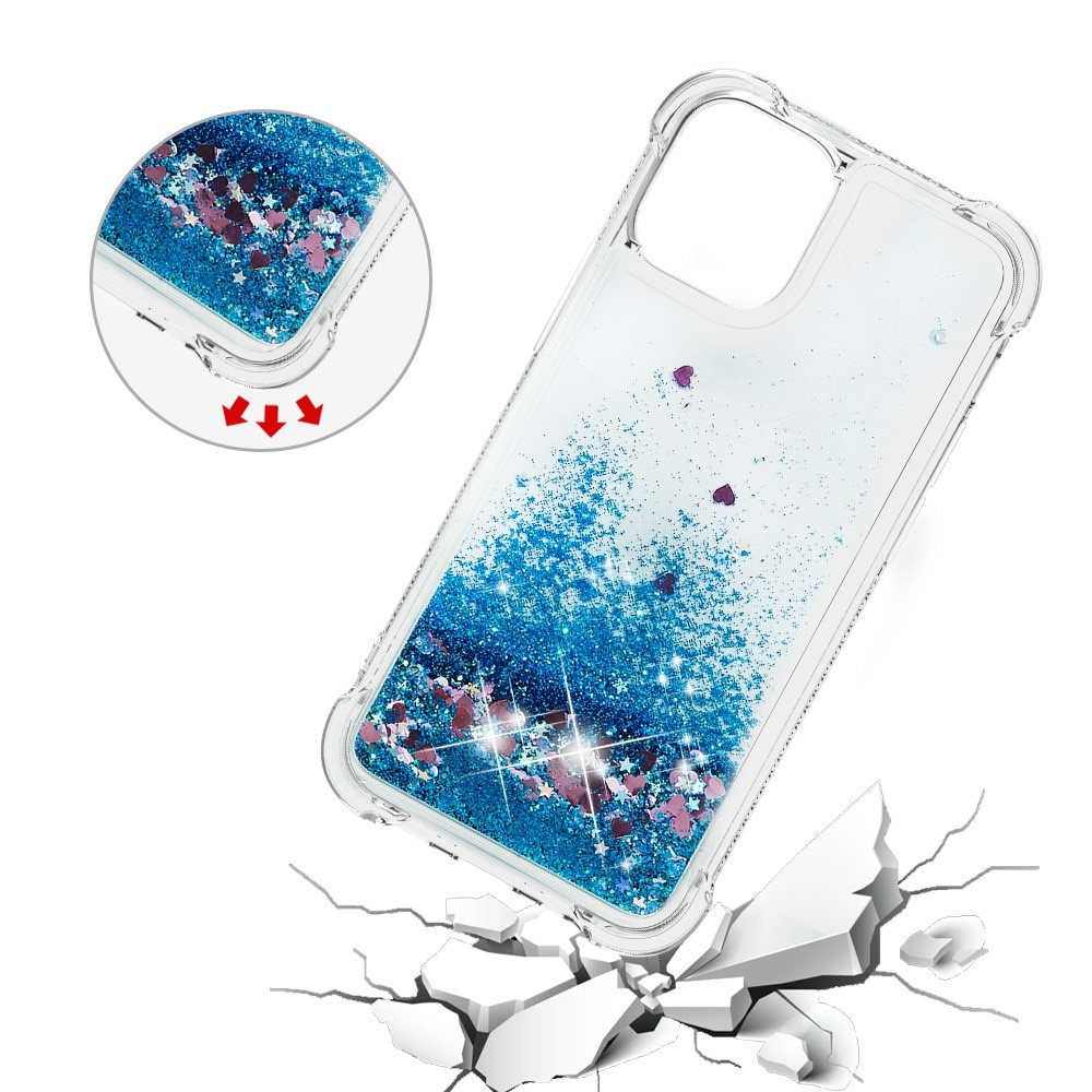 iPhone 13 Mini Glitter Powder TPU Case Blau
