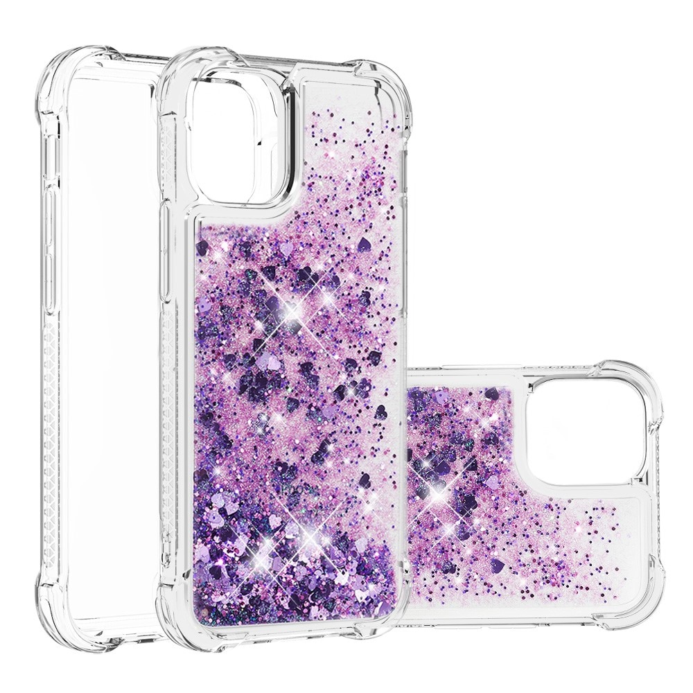 iPhone 13 Glitter Powder TPU Case Lila