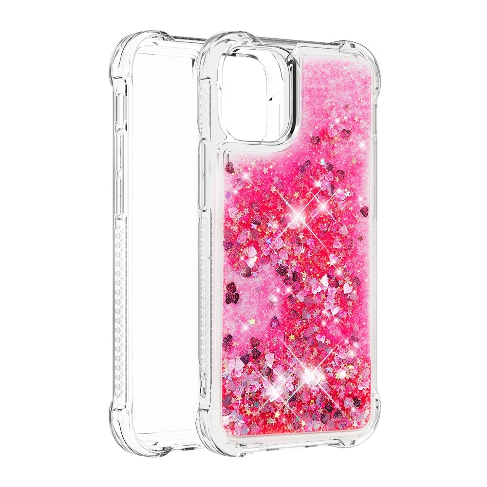 iPhone 13 Glitter Powder TPU Case Rosa